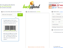Tablet Screenshot of buchpfand.de